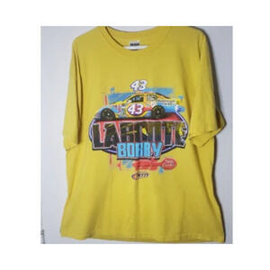Gildan Patty Enterprise Labonte Bobby 43# YELLOW Big Print Front & Back